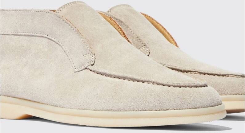 Scarosso Sand Suède Enkellaarzen Beige Heren