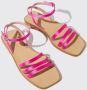 Scarosso Sarah Silk Enkelband Sandalen Pink Dames - Thumbnail 2