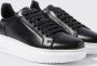 Scarosso Zwarte Leren Sneakers Black Dames - Thumbnail 3