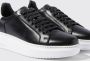 Scarosso Zwarte Leren Sneakers Black Dames - Thumbnail 4