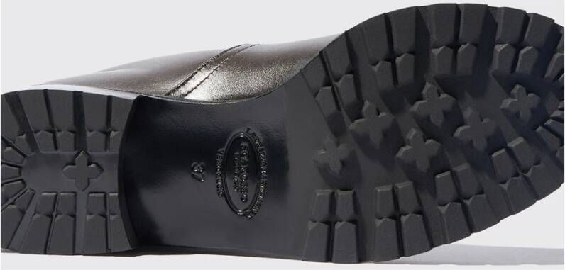 Scarosso Sofia Zwarte Leren Kniehoge Hoge Laarzen Black Dames