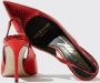 Scarosso Rode Elaphe Slingback Pumps Red Dames - Thumbnail 5