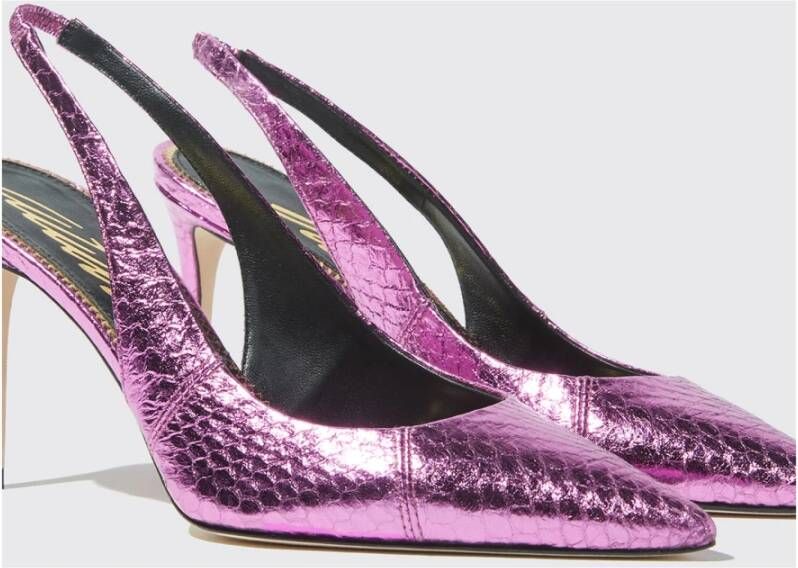 Scarosso Sutton Elaphe Mules Roze Dames