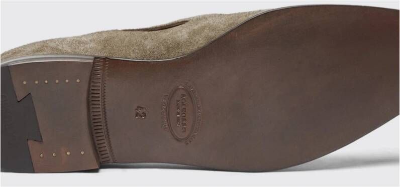 Scarosso Taupe Suède Tassel Loafers Beige Heren