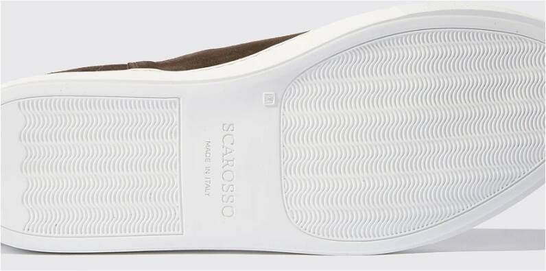 Scarosso Tommaso Sneakers Handgemaakte Italiaanse stijl Bruin Heren