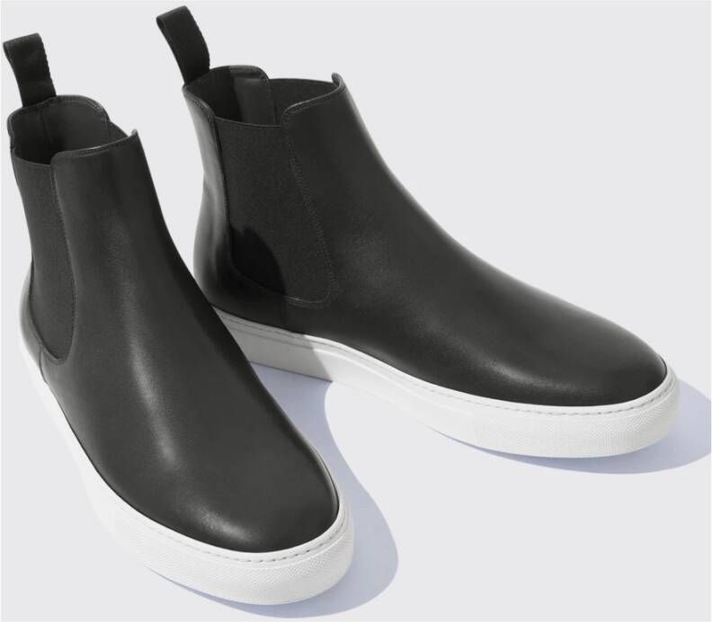 Scarosso Tommaso Nero Sneakers Klassieke Chelsea-stijl met moderne platformszool Zwart Heren