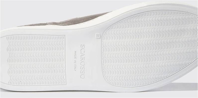 Scarosso Tommaso Grijze Suède Platform Sneakers Grijs Heren