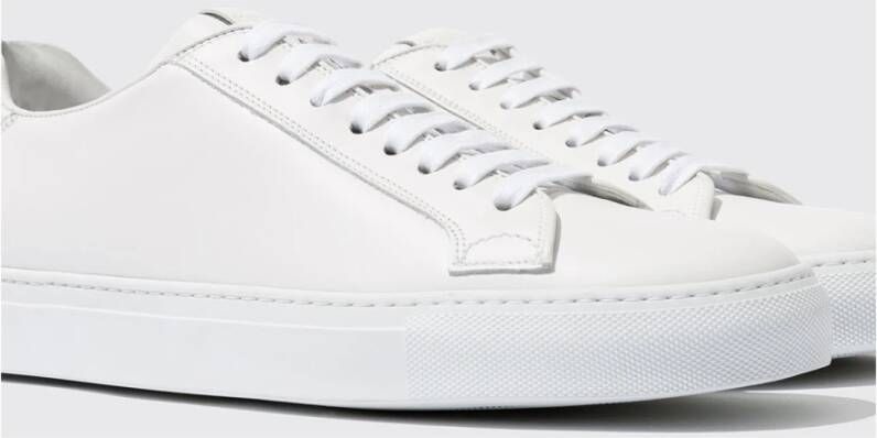 Scarosso Handgemaakte Ugo Sneakers in wit kalfsleer Wit Heren