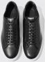 Scarosso Handgemaakte zwarte leren sneakers Black Heren - Thumbnail 3