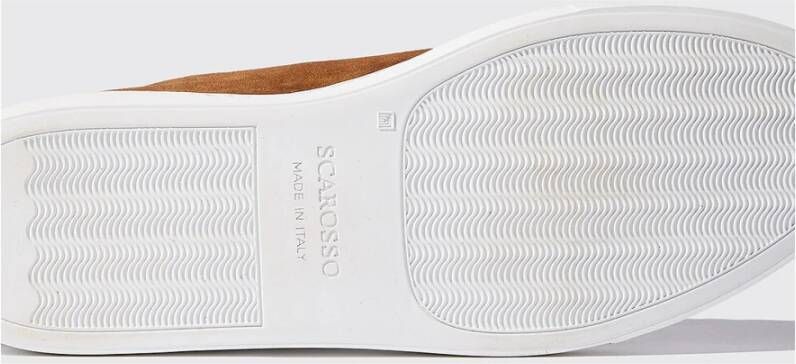 Scarosso Ugo Suède Leren Sneakers Bruin Heren