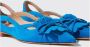 Scarosso Luxe Suède Forget-Me-Not Ballerina`s Blauw Dames - Thumbnail 3