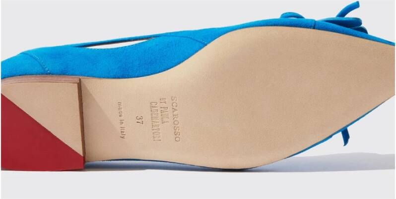 Scarosso Luxe Suède Forget-Me-Not Ballerina`s Blauw Dames - Foto 2