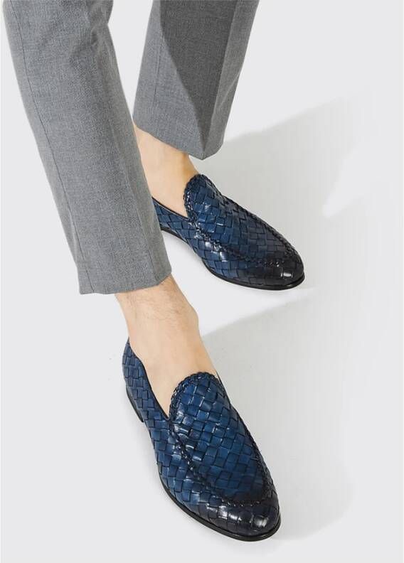 Scarosso Vittorio Geweven Leren Loafers