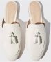 Scarosso Witte Leren Tassel Mules White Dames - Thumbnail 3