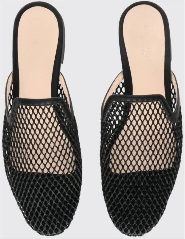 Scarosso Zwarte Mesh Muiltjes Black Dames