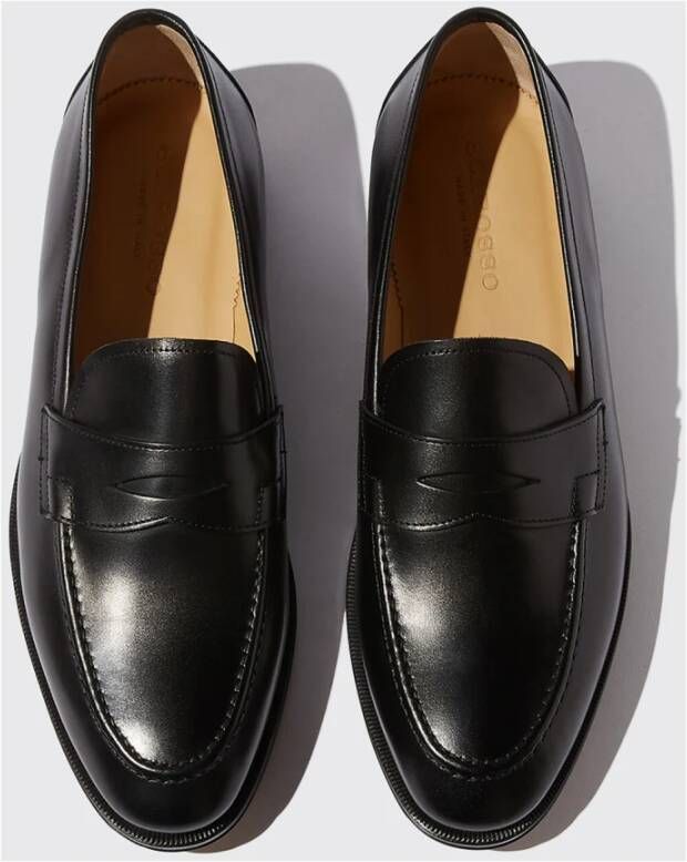 Scarosso Zwarte Penny Loafers
