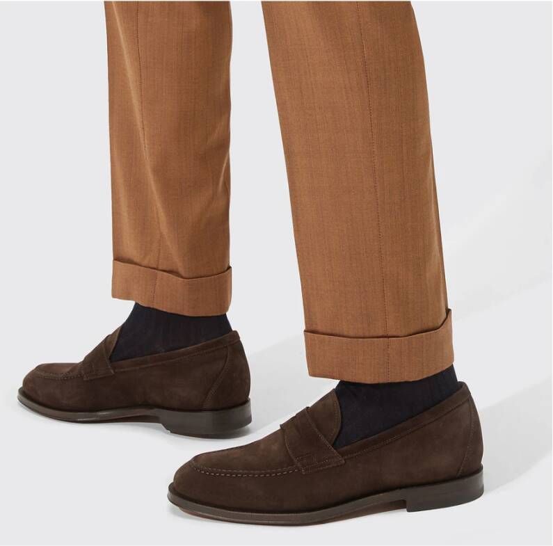 Scarosso Zwarte Penny Loafers