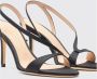 Scarosso Zwarte Satijnen Stiletto Sandalen Black Dames - Thumbnail 3