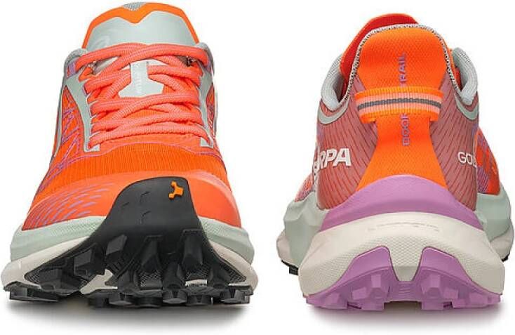 Scarpa All-Terrain Ultra-Gedempte Sneakers Orange Dames