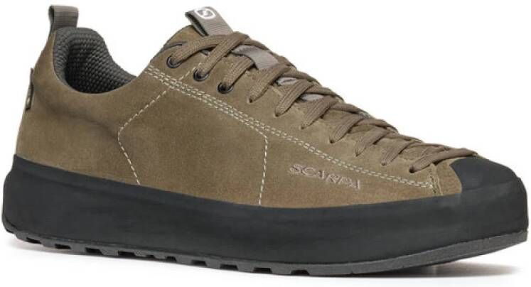 Scarpa Bruine Suède Sneakers Klimstijl Brown Heren