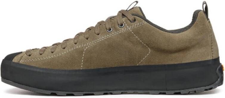 Scarpa Bruine Suède Sneakers Klimstijl Brown Heren