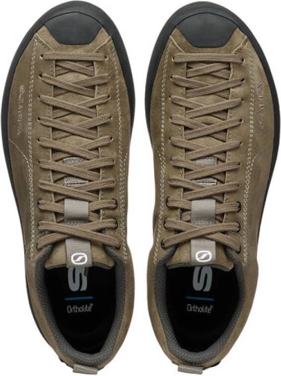 Scarpa Bruine Suède Sneakers Klimstijl Brown Heren