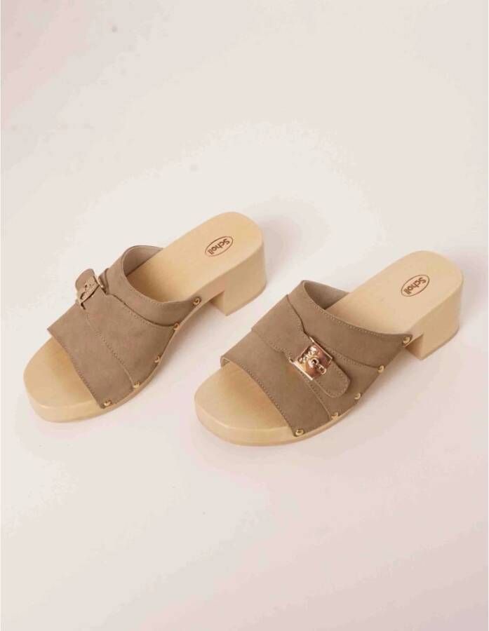 Scholl Beige Sarah Klompen