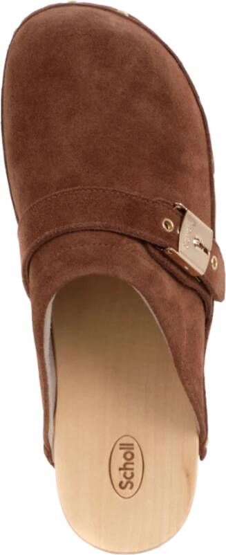 Scholl Bruine Sandalen voor Zomer Outfits Brown Dames