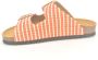 Scholl Raffia Muil Sandalen in Oranje - Thumbnail 2