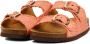 Scholl Slippers Slides Dames Sandalen noelle Blokhak Hoogte Oranje - Thumbnail 2