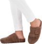 Scholl ALASKA 3.0 Synthetic fur GR Womens Brown FALSO Clogs Brown - Thumbnail 7