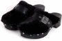 Scholl Zwarte platte schoenen met houten zool Black Dames - Thumbnail 5