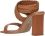 Schutz Bruin leren sandalen hakken Brown Dames - Thumbnail 4