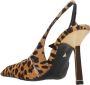Schutz Gevlekte Paardenstaart Puntige Neus Hakken Brown Dames - Thumbnail 4