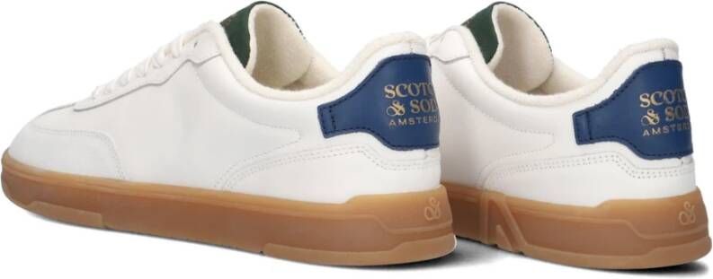 Scotch & Soda Slim Witte Sneakers voor Heren