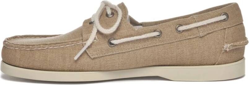 Sebago Beige Loafer Bootschoen Klassieke Stijl Beige Heren