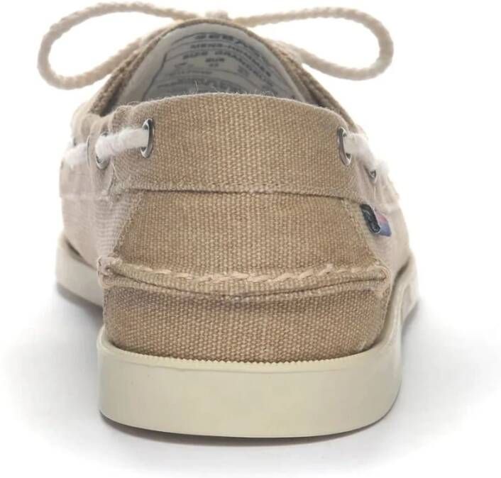 Sebago Beige Loafer Bootschoen Klassieke Stijl Beige Heren