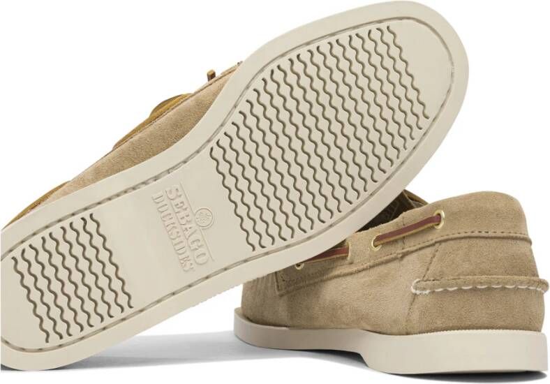 Sebago Beige Loafer Schoenen Stijlvol Comfortabele Pasvorm