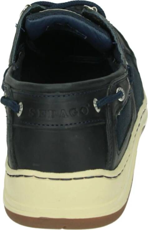 Sebago Blauwe Vrijetijdsschoenen met Rubberen Zool