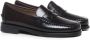Sebago Bordeauxrode Leren Instap Platte Schoenen Brown Heren - Thumbnail 12
