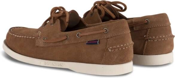 Sebago Brandy Bootschoenen Suède Veters Brown Heren