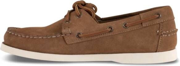 Sebago Brandy Bootschoenen Suède Veters Brown Heren