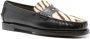Sebago Zwarte leren mocassins met dierendetail - Thumbnail 2