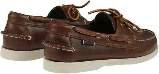 Sebago Bruine gewaxte bootschoenen