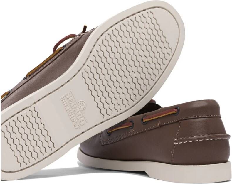 Sebago Bruine leren loafers voor heren