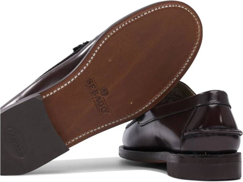 Sebago Bruine Loafer Schoenen voor Mannen