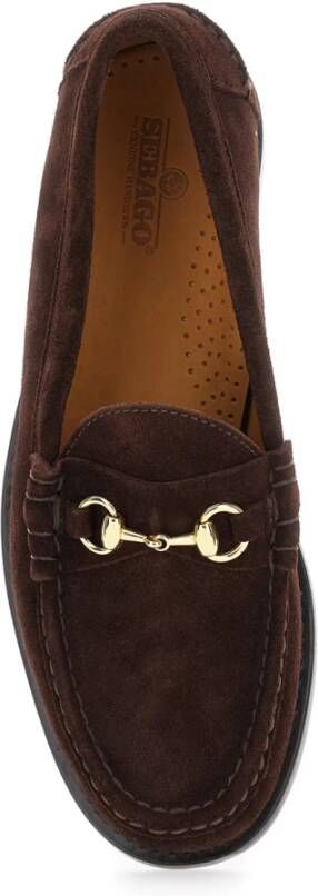 Sebago Bruine Platte Schoenen Joe Modena Suède
