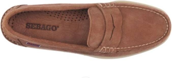 Sebago Bruine Suède Loafer Schoen