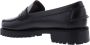 Sebago Zwarte leren platte schoenen voor het winterseizoen Black - Thumbnail 8