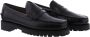 Sebago Zwarte leren platte schoenen voor het winterseizoen Black - Thumbnail 10
